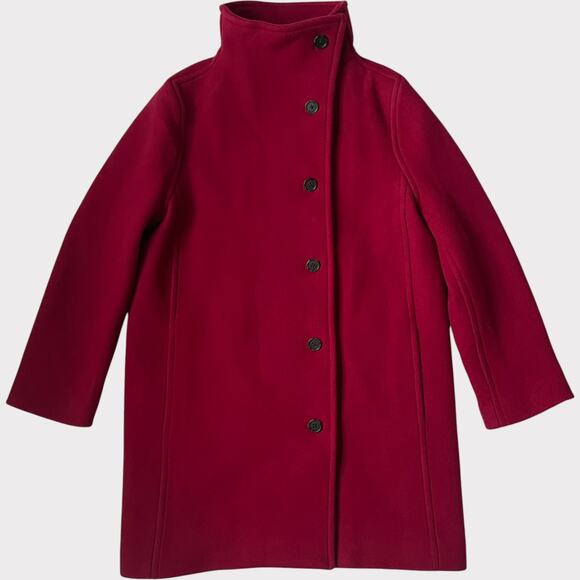 J.Crew Villa Cocoon Coat Italian Stadium Cloth Nello Gori Size 4 NWT Standing - Picture 2 of 13